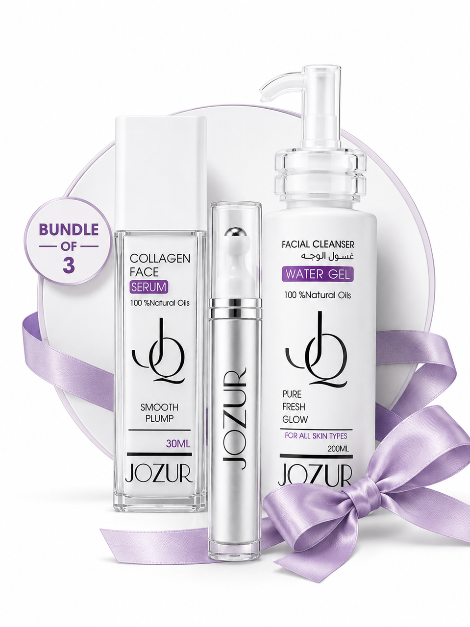 Collagen Face Serum + Under Eye Cream + Facial Wash